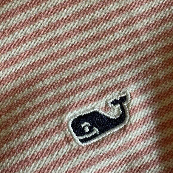 Vineyard vines by shep & lan Polo Mens size large striped Cotton Golf Rugby - Picture 6 of 9